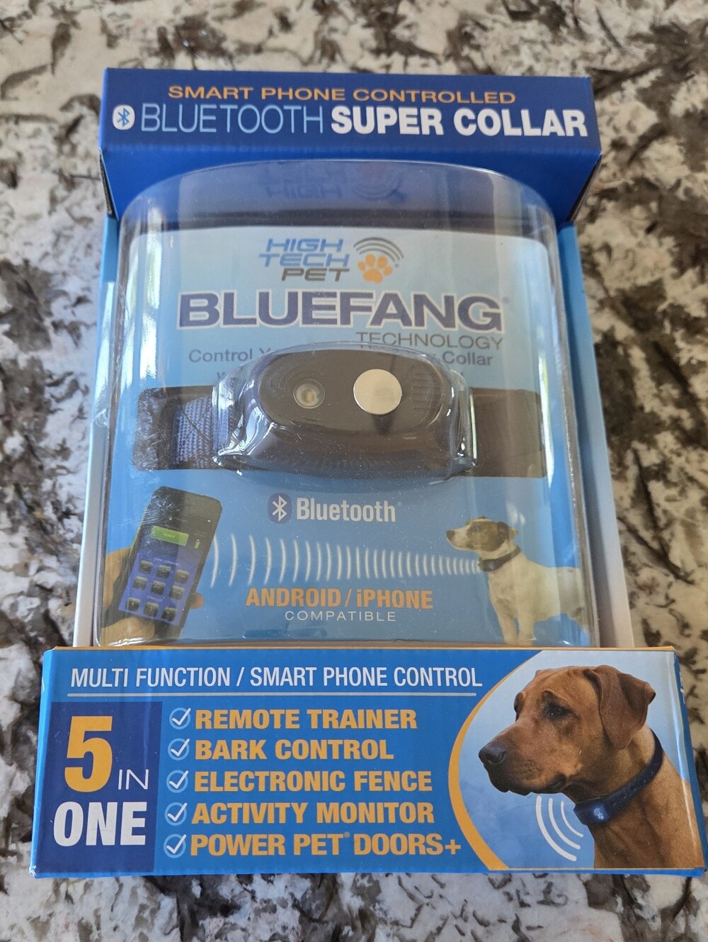 NIB High Tech Pet BlueFang 5-in-1 Bluetooth Super Collar